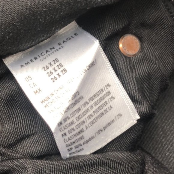 LIKE NEW MENS DISTRESS BLACKWASH SKINNY JEANS 26x28 ⭐️ - Picture 8 of 15